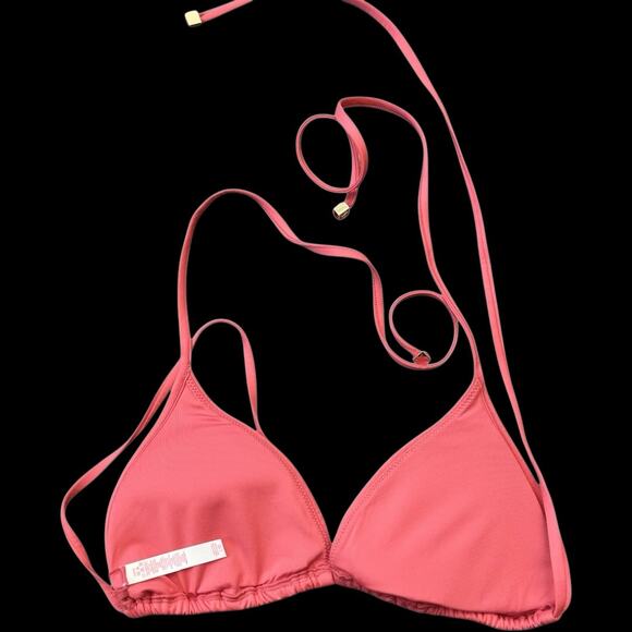 NWOT Victorias Secret Pink Mellon Triangle Bikini Top Size Large - Picture 2 of 3